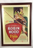 Vintage Robin Hood Errol Flynn framed poster