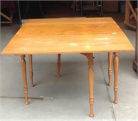 Double Drop Leaf Gate Leg Maple Dining Table