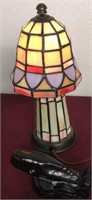 Small Stained Glass Lighthouse and Black