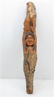 Native American Indian Carving by Daniel Clark