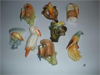 Bird Wall Pocket Vases Czechoslovakia-1 lot