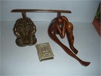 Wooden Sculpture-Praying Hands-Shelf -1 Lot