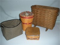 Longaberger Basket 3 Pcs 1 Lot