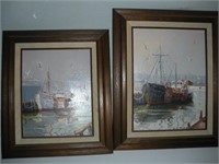 Paul Frontierd- Oil Paintings-9 x 12-Fishing