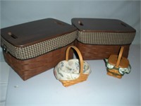 Longaberger Basket 14 x 10 x 8" 4 Baskets 1 Lot