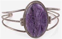 Jewelry Sterling Silver Charoite Bracelet