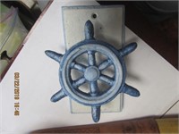 Cast Iron Boat Wheel Door Knocker