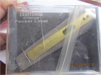 Craftsman Pocket Level No. 4624 w/Case &
