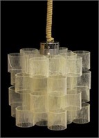 ITALIAN MID-CENTURY MODERN ART GLASS CEILING LAMP