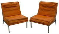 (PAIR) FLORENCE KNOLL 'PARALLEL BAR' LOUNGE CHAIRS