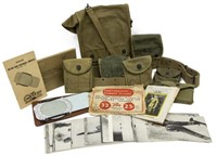 US MILITARY ITEMS, MAP CASE, SIGNAL MIRROR, AERIAL