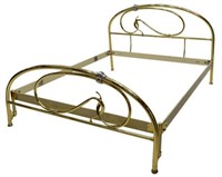 MAURO LIPPARINI (B.1956) ITALIAN MODERN BRASS BED