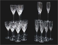 (24) LENOX FIRELIGHT WINE GLASS & CHAMPAGNE FLUTES