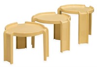 (3) GIOTTO STOPPINO FOR KARTELL NESTING TABLES