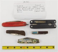 Lot #146 - (5) Misc. Advertising Pen Knives to