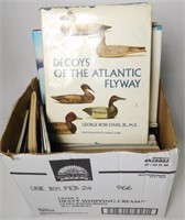Lot #158 - Box of waterfowl books: Decoys of
