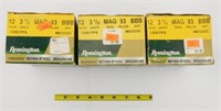 Lot #75 - (3) full boxes of Remington 3 ½” 12