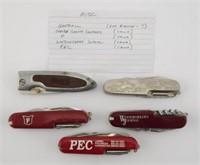 Lot #27 - (5) Misc. Advertising Pen Knives to