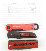 Lot #24 - (3) Tools (All Snap On) Advertising