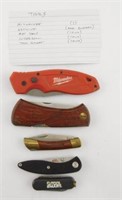 Lot #23 - (5) Tools Advertising Pen Knives to