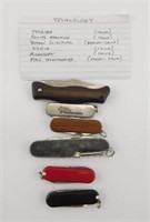 Lot #13 - (6) Technology Advertising Pen Knives