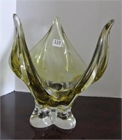 Art Glass Orchid Bowl