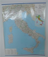Large Wall Map of Italy