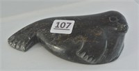 Inuit Carved Soapstone Seal