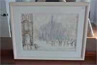 Framed and Matted Pastel