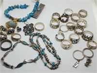 Sterling Rings and Sterling & Turquoise