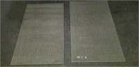 Two Rugs / Floor Mats 20" x 34"