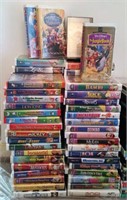 Large Collection of Disney VHS Tapes