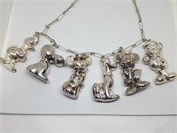 Weighted Sterling Disney Figural Necklace