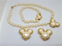 Disney Faux Pearl Costume Jewelry Set