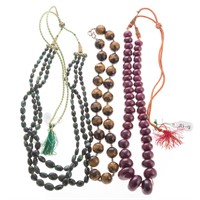 A Collection of Natural Gemstone Beaded Necklaces