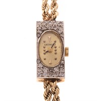 A Lady's Murano Watch with Diamonds in 14K Gold