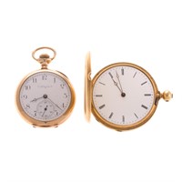 A Pair of Lady's Engraved Pocket Watches
