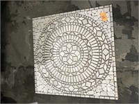 36"x36" Mosaic Tile Medallion
