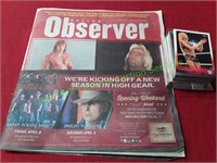 WWE Wrestlers News Paper and Trading Cards