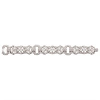 An Art Deco Platinum 16.50ctw Diamond Bracelet