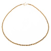 A Hefty Rope Chain in 18K Yellow Gold