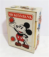 Vintage Tin Mickey's Vault Bank
