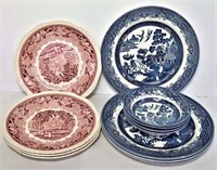 Churchill England Blue Pattern Dinnerware