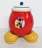 Disney Cookie Jar with Lid on Shoes Base