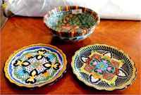Large Mexico Bowl/2 Platters