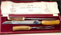Antler Handled Carving Set Limited Lewis Rose & Co