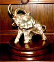 Gold Colored Metal Elephant