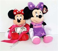 Minnie Mouse Plush Toys, lot of 2
