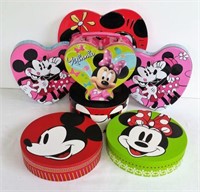 Minnie and Mickey Mouse Tins and Boxes