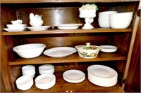 Cabinet of White Dishes